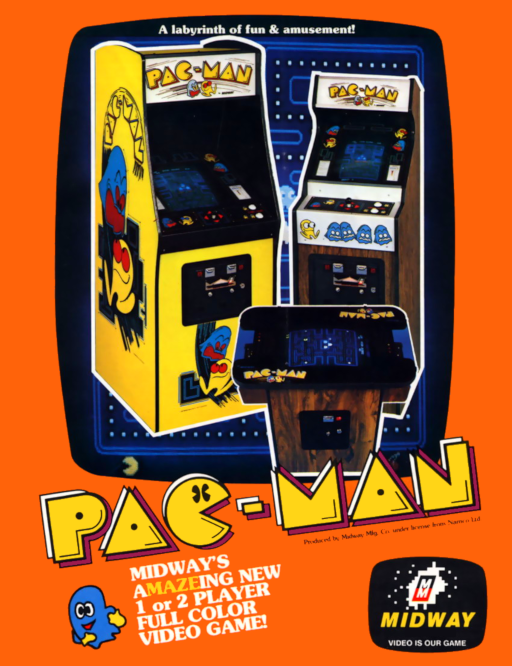 Pac-Man (Midway, with speedup hack) Arcade Game Cover